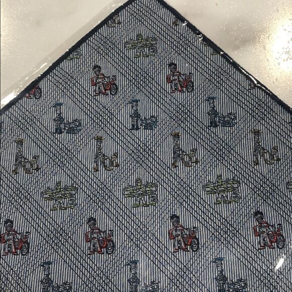 Disney 100% Silk Pocket Square 11 in. New - Picture 1 of 4